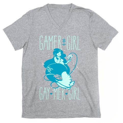 Gamer Girl Gay Mer Girl V-Neck