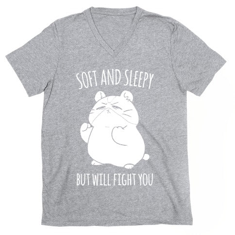 Soft and Sleepy, But Will Fight You Hamster V-Neck