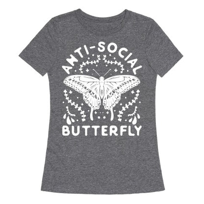 Anti-Social Butterfly Women's Triblend Tee