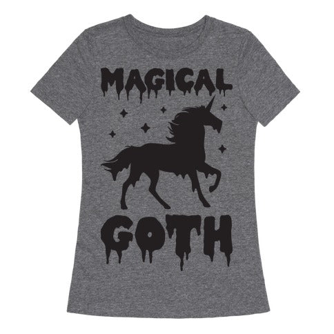 Magical Goth Unicorn Women's Triblend Tee