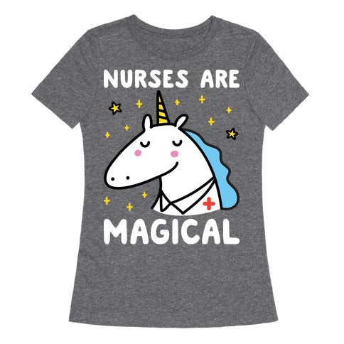 Nurses Are Magical Unicorn Women's Triblend Tee