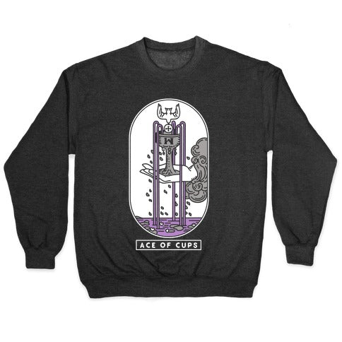 Ace of Cups Asexual Pride Crewneck Sweatshirt