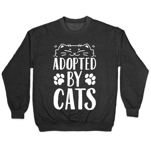 Adopted By Cats Crewneck Sweatshirt