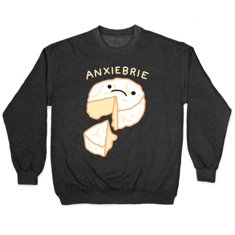 Anxie-brie Anxious Cheese Crewneck Sweatshirt