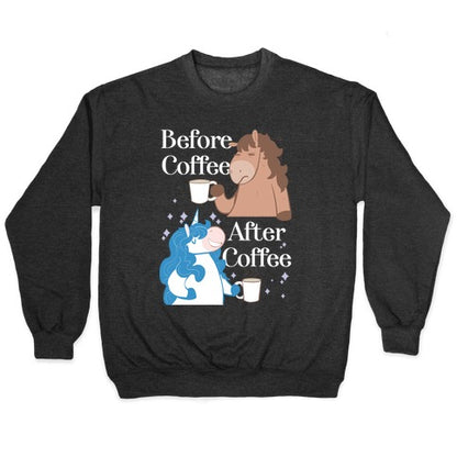 Before Coffee and After Coffee Crewneck Sweatshirt