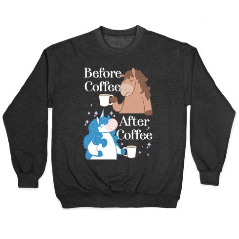 Before Coffee and After Coffee Crewneck Sweatshirt