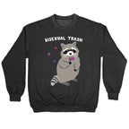Bisexual Trash Raccoon Crewneck Sweatshirt