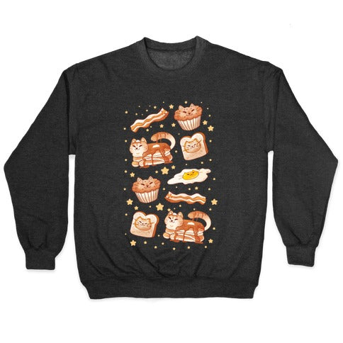 Breakfast Cats Crewneck Sweatshirt