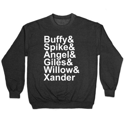 Buffy Names Crewneck Sweatshirt