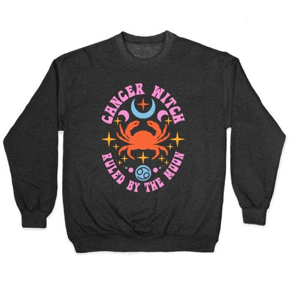 Cancer Witch Ruled By The Moon Crewneck Sweatshirt
