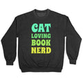 Cat-loving, Book-nerd Crewneck Sweatshirt