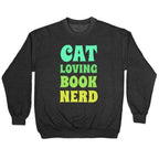 Cat-loving, Book-nerd Crewneck Sweatshirt