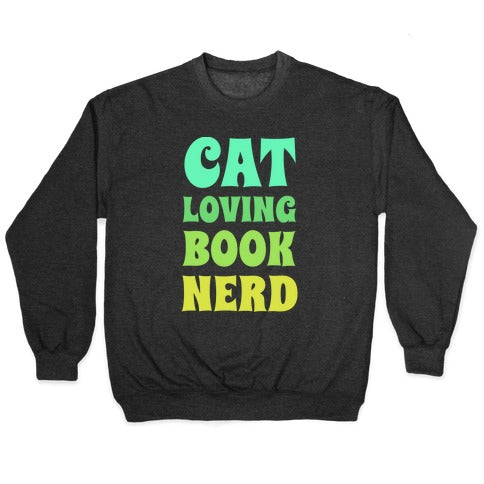 Cat-loving, Book-nerd Crewneck Sweatshirt