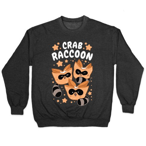 Crab Raccoon Crewneck Sweatshirt