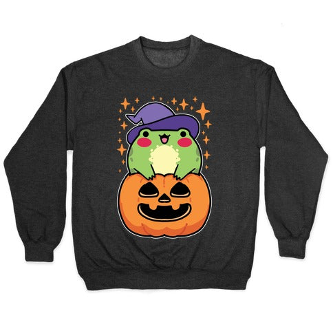 Cute Halloween Frog Crewneck Sweatshirt