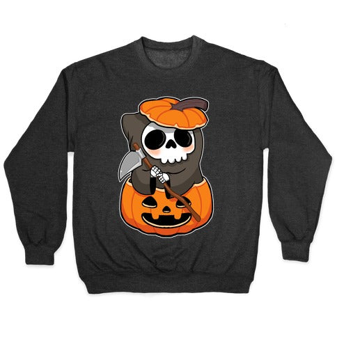 Cute Halloween Grim Reaper Crewneck Sweatshirt