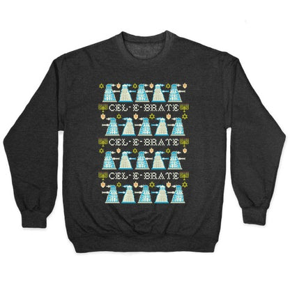 Dalek Hanukkah Sweater Crewneck Sweatshirt