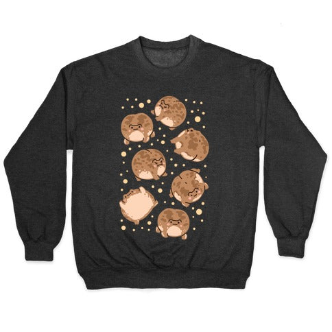 Desert Rain Frog Pattern Crewneck Sweatshirt