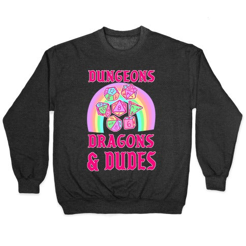 DnD & Dudes Dice Pastel Crewneck Sweatshirt