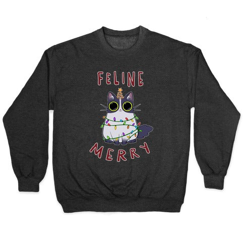 Feline Merry Crewneck Sweatshirt