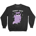 Feminist Trash Raccoon Crewneck Sweatshirt