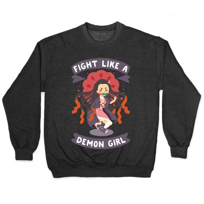 Fight Like a Demon Girl Nezuko Crewneck Sweatshirt
