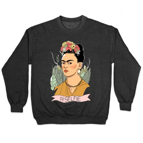 Frida #Selfie Crewneck Sweatshirt