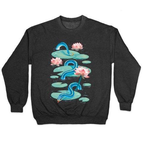 Garter Among Lily Pads Crewneck Sweatshirt