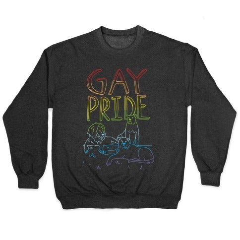 Gay Pride Of Lions Crewneck Sweatshirt