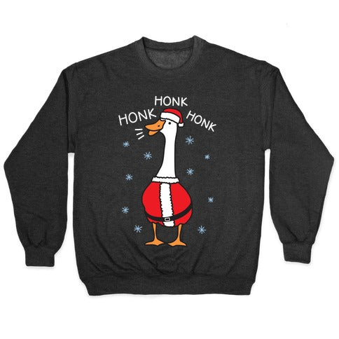 Honk Honk Honk Santa Goose Crewneck Sweatshirt