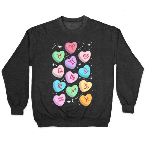 Horoscope Candy Hearts Crewneck Sweatshirt