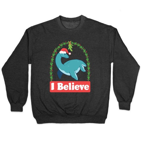 I Believe - Christmas Nessie Crewneck Sweatshirt