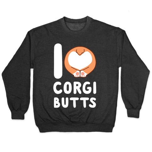 I Heart Corgi Butts Crewneck Sweatshirt