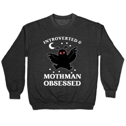 Introverted And With Mothman Crewneck Sweatshirt