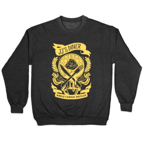 JJ's Diner: Belgian Waffle Crest Crewneck Sweatshirt