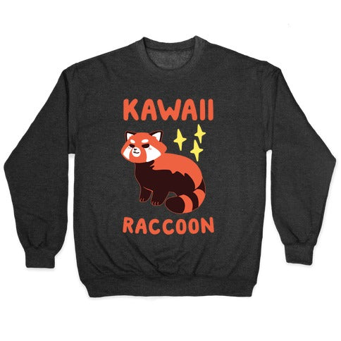 Kawaii Raccoon - Red Panda Crewneck Sweatshirt