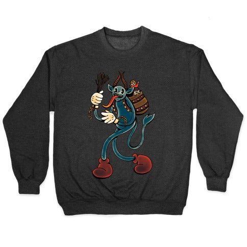 Krampus Cartoon Crewneck Sweatshirt