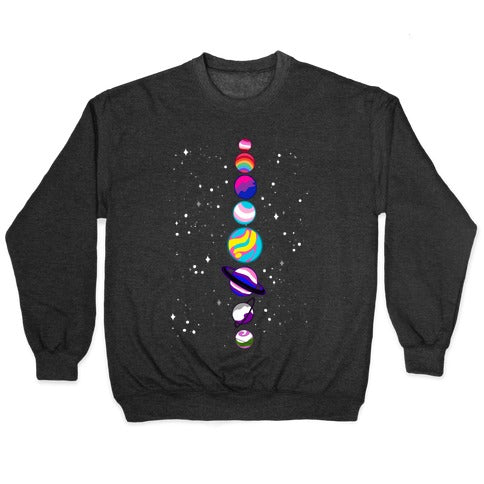 LGBTQ+ Planets Crewneck Sweatshirt