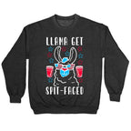 Llama Get Spit-Faced Crewneck Sweatshirt