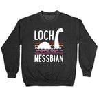 Loch Nessbian Lesbian Crewneck Sweatshirt