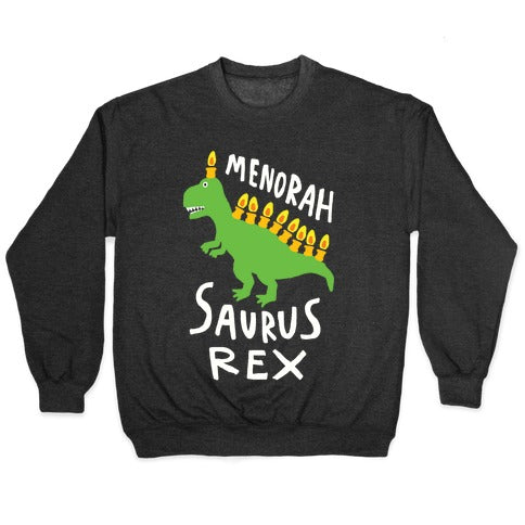 Menorah Saurus Rex Crewneck Sweatshirt