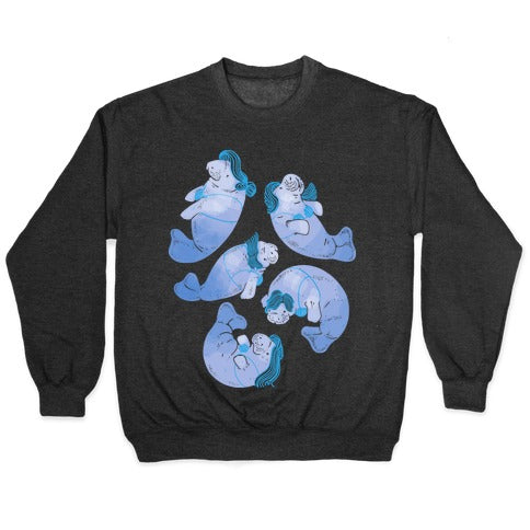 Mermaid Manatees Crewneck Sweatshirt