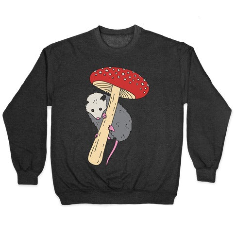 Opossum Mushroom Crewneck Sweatshirt