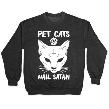 Pet Cats Hail Satan Sphynx Crewneck Sweatshirt
