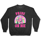 "Pride or Die" DnD Dice Pastel Crewneck Sweatshirt
