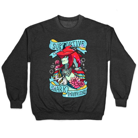 Prince Sidon: Supportive Shark Boyfriend Crewneck Sweatshirt