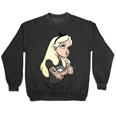 Punk Alice Parody Crewneck Sweatshirt