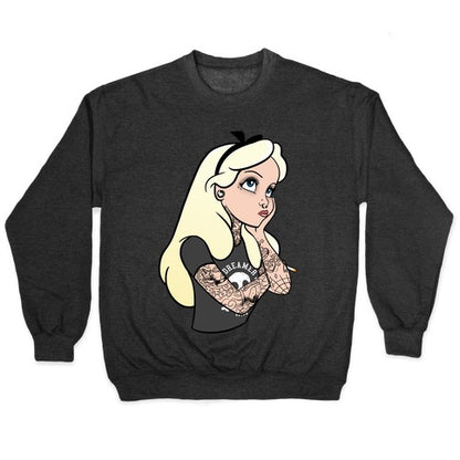 Punk Alice Parody Crewneck Sweatshirt