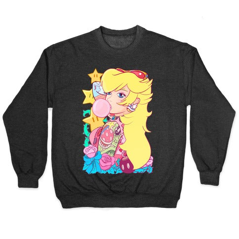 Punk Peach Parody Crewneck Sweatshirt