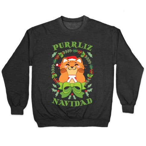 Purrliz Navidad Crewneck Sweatshirt
